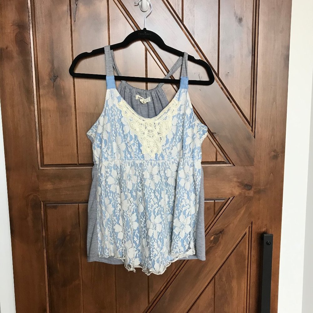 Lace detail tank
